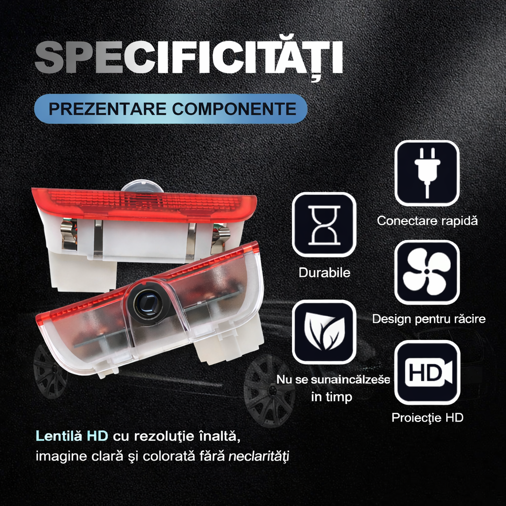 Proiectoare logo Volkswagen uși